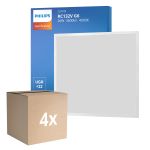 Monipakkaus 4x Philips LED Paneeli CoreLine RC132V 26W 3600lm - 840 Kylmä Valkoinen | 60x60cm - UGR <22